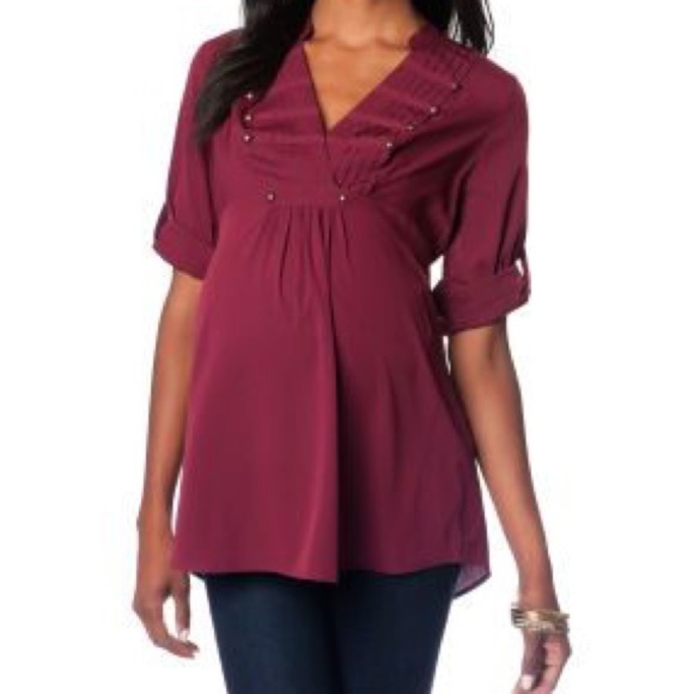 Motherhood Military Style Maternity Blouse